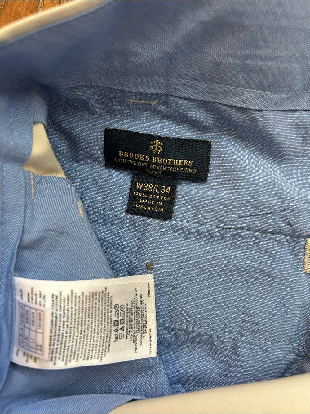 Brooks Brothers Men's Front Pleated Dress Pants 100% Cotton Pockets Luxury - Picture 6 of 12